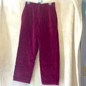 L.L.Bean Corduroy wine rad pants